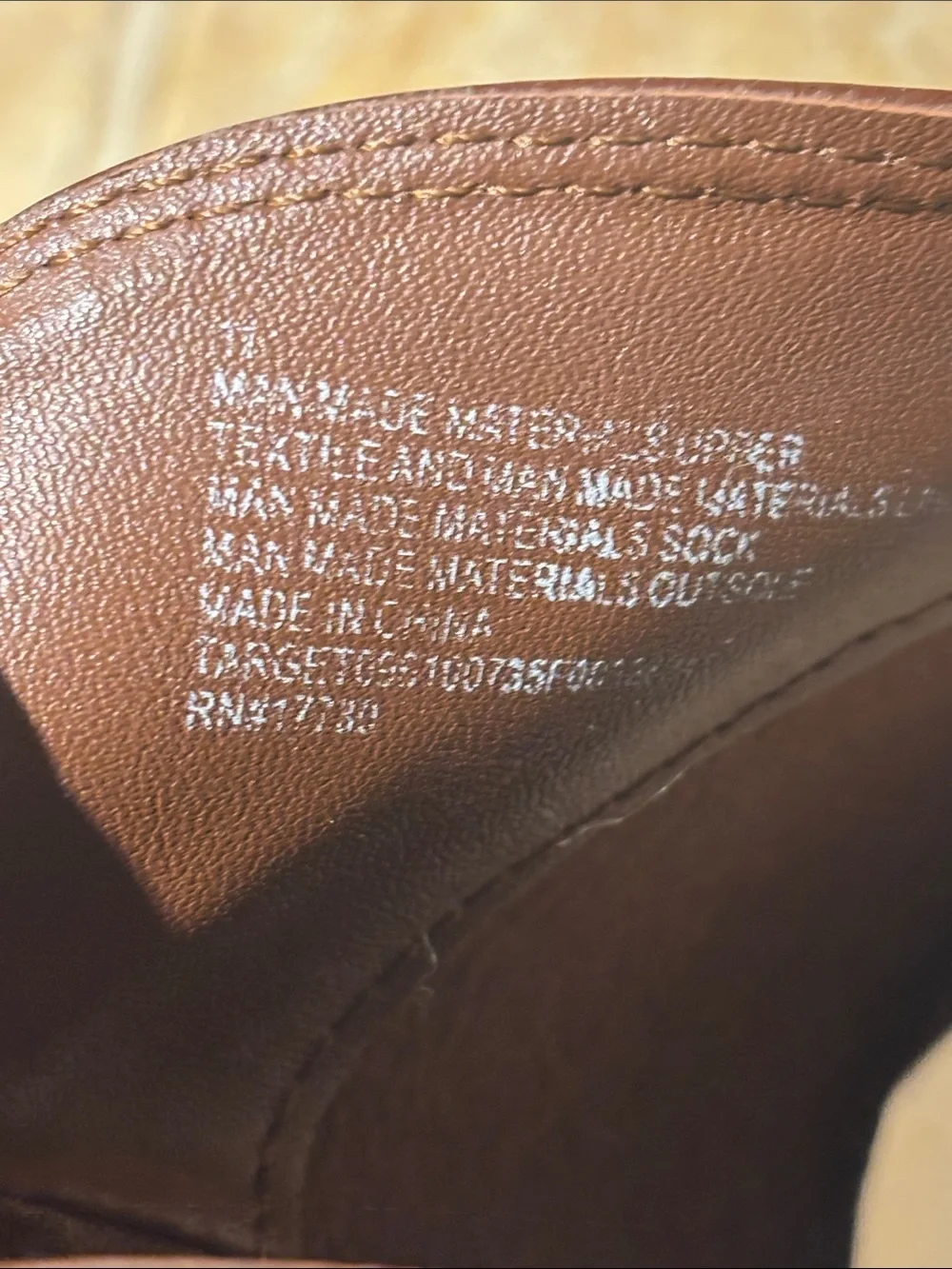 Universal thread Women’s Brown Slip-On Leather Shoes